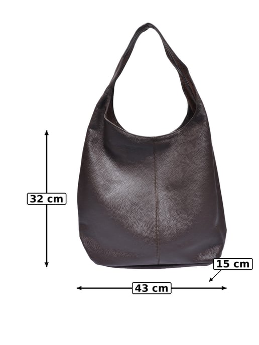Anna Luchini Kastanienbraun Rindsledertasche - Image 2