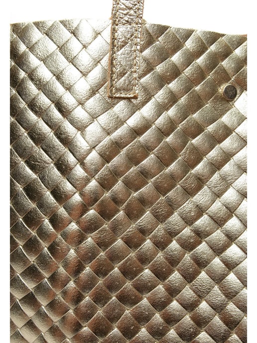 Anna Luchini Gold Rindsledertasche - Image 3