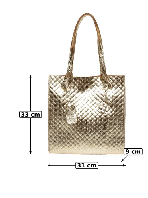 Anna Luchini Gold Rindsledertasche - Image 6