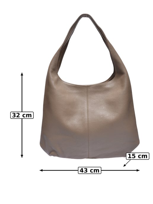 Anna Luchini Beige Rindsledertasche - Image 5