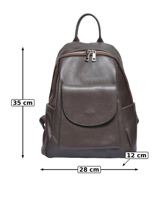 Anna Luchini Kastanienbraun Rindsledertasche - Image 5