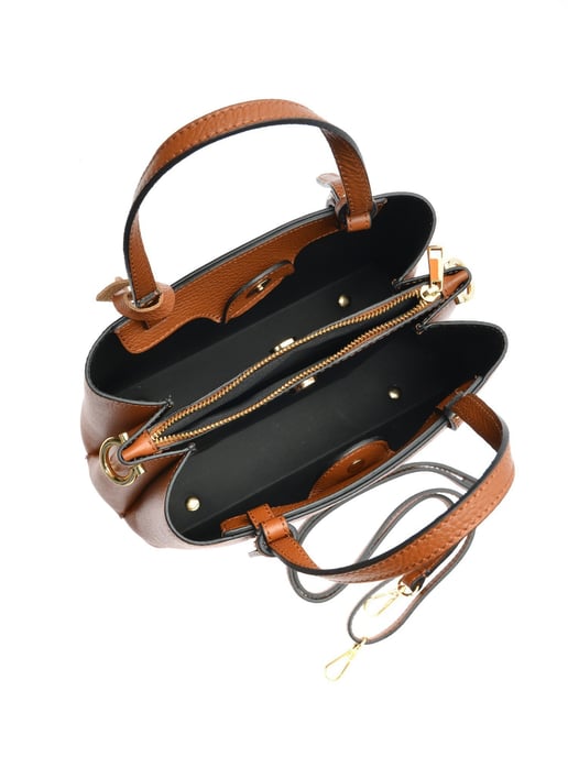 Isabella Rhea Braun Rindsledertasche - Image 4