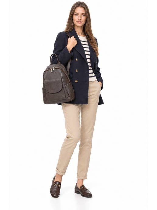 Anna Luchini Kastanienbraun Rindsledertasche - Image 6