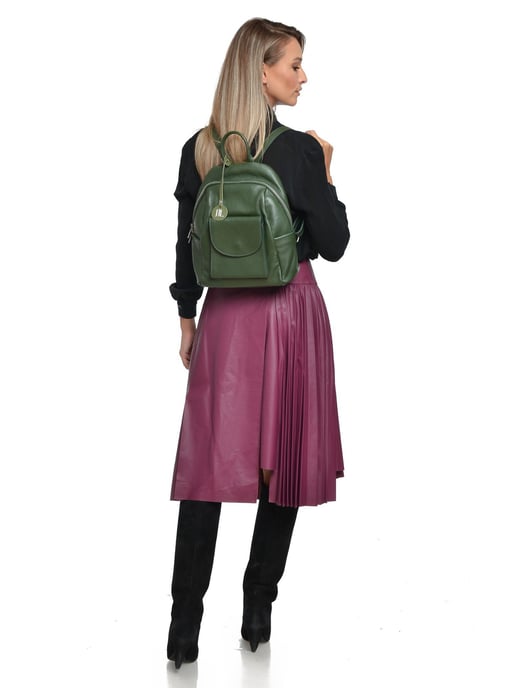 Anna Luchini Grün Rindsledertasche - Image 5