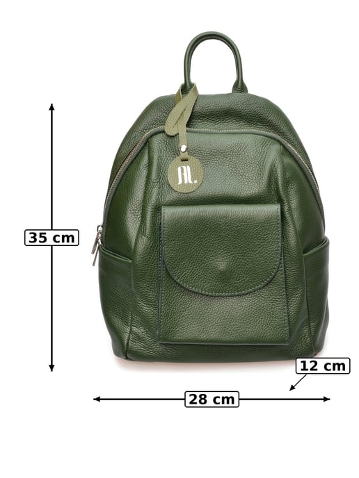 Anna Luchini Grün Rindsledertasche - Image 6