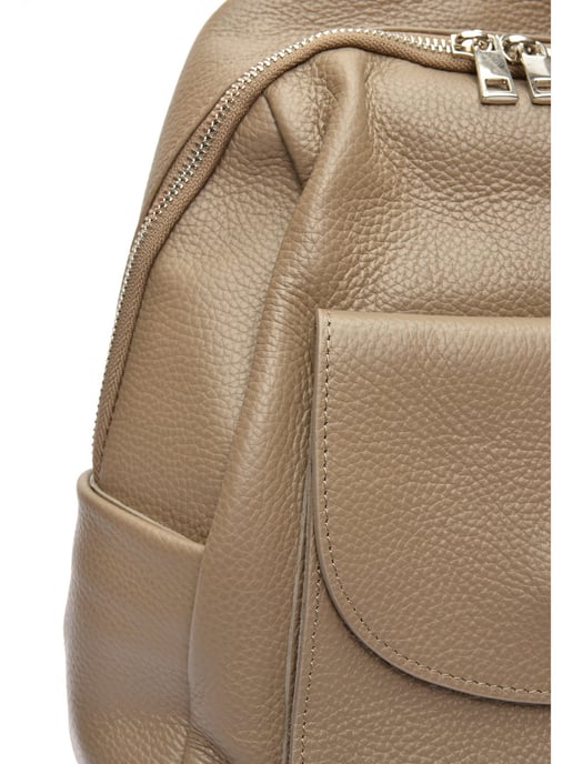 Anna Luchini Beige Rindsledertasche - Image 3
