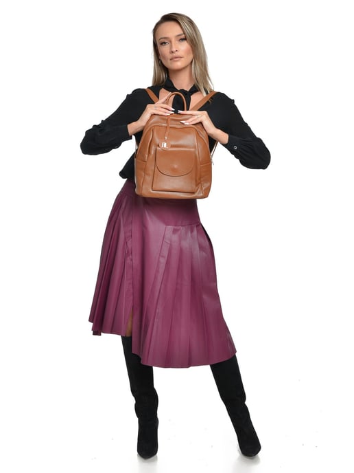 Anna Luchini Braun Rindsledertasche - Image 5