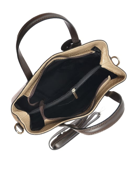 Roberta M Beige Rindsledertasche - Image 4