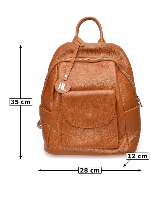 Anna Luchini Braun Rindsledertasche - Image 6