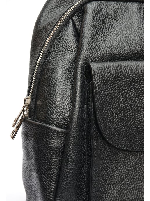 Anna Luchini Schwarz Rindsledertasche - Image 3