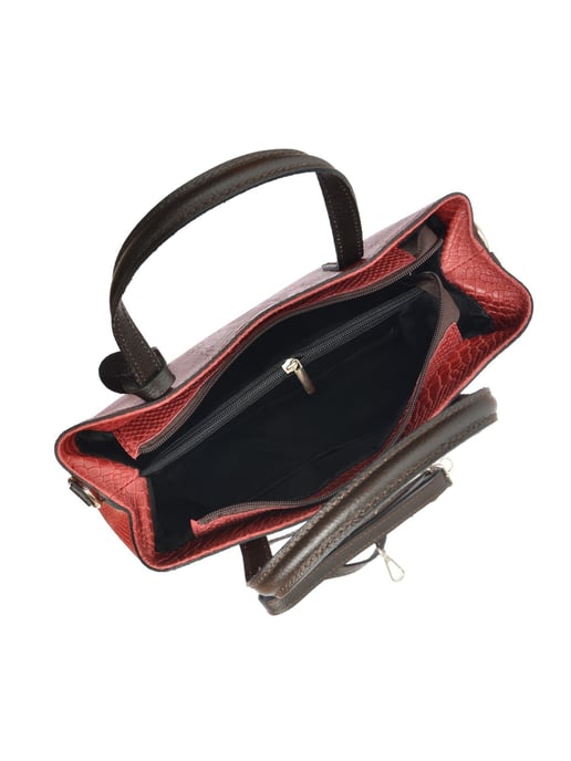 Roberta M Rot Rindsledertasche - Image 4