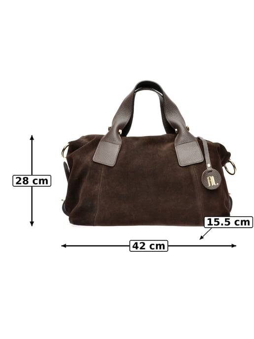 Anna Luchini Kastanienbraun Rindsledertasche - Image 6