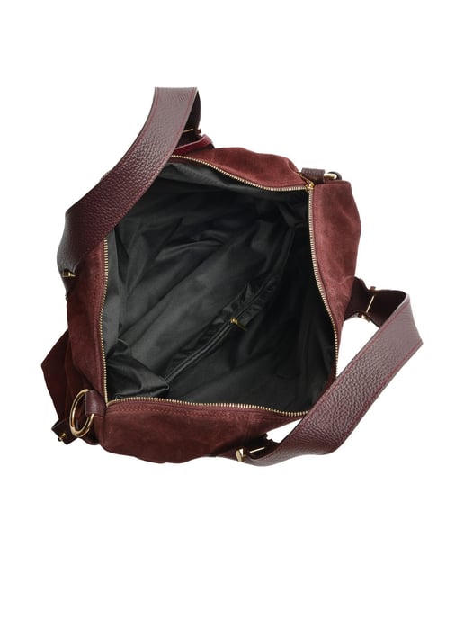 Anna Luchini Weinfarbe Rindsledertasche - Image 4