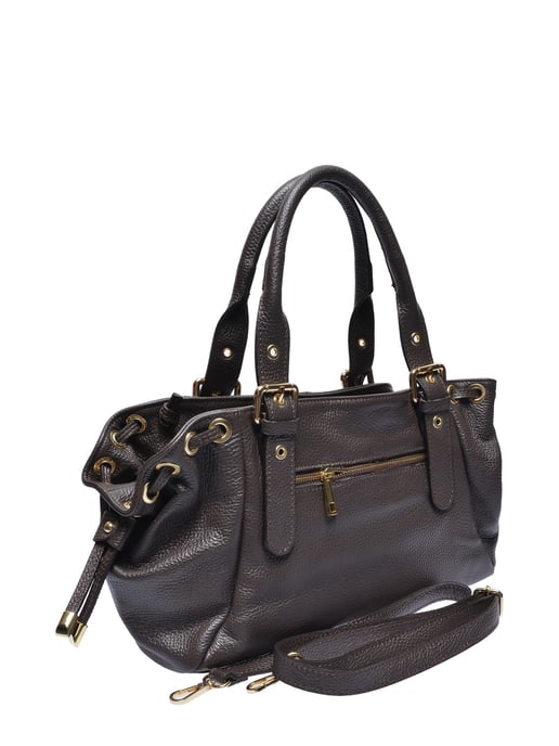 Anna Luchini Kastanienbraun Rindsledertasche - Image 2