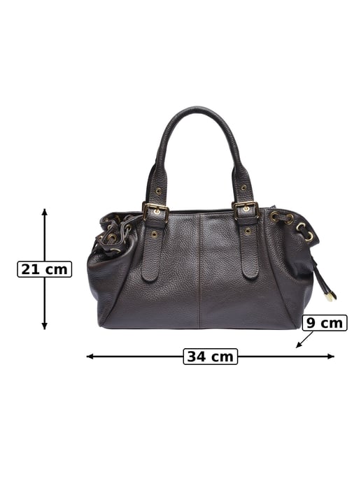 Anna Luchini Kastanienbraun Rindsledertasche - Image 3