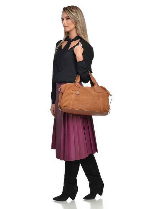 Anna Luchini Braun Rindsledertasche - Image 5