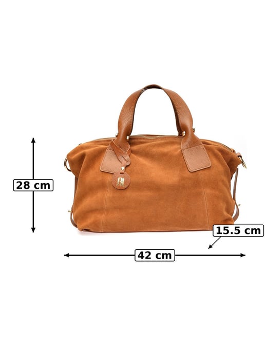 Anna Luchini Braun Rindsledertasche - Image 6