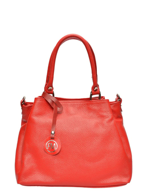 Roberta M Rot Rindsledertasche - Image 1