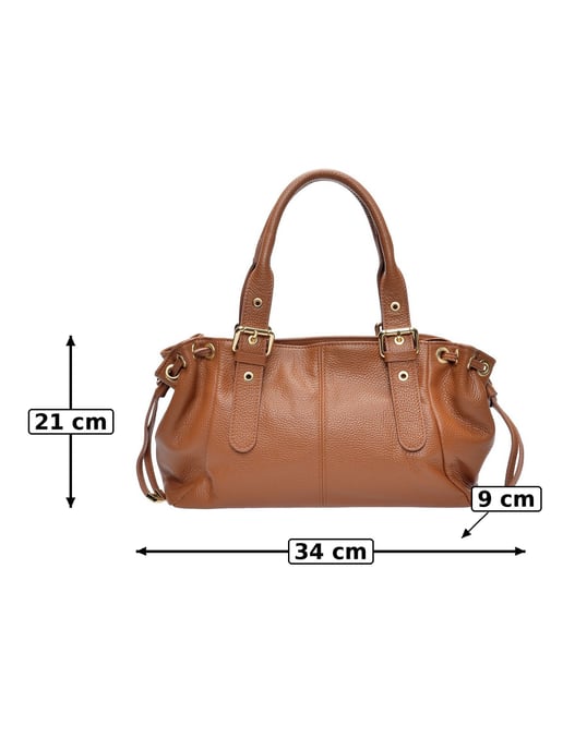 Anna Luchini Braun Rindsledertasche - Image 4