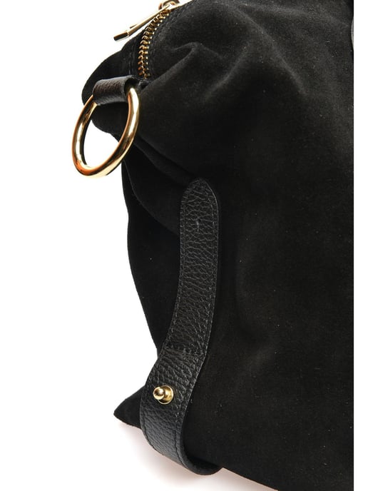 Anna Luchini Schwarz Rindsledertasche - Image 3