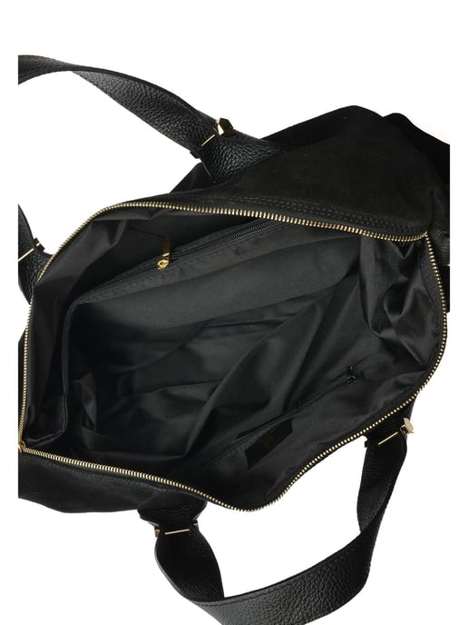 Anna Luchini Schwarz Rindsledertasche - Image 4