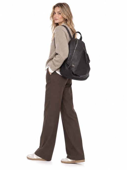 Isabella Rhea Zweifarbig Rindsledertasche - Image 5
