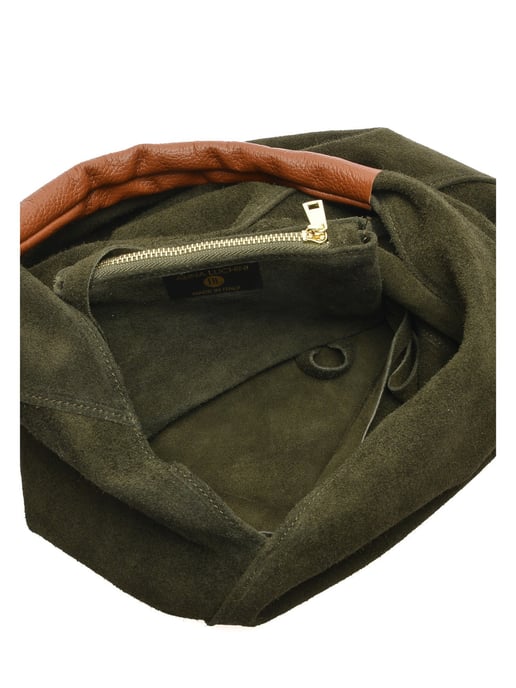 Anna Luchini Grün Rindsledertasche - Image 4