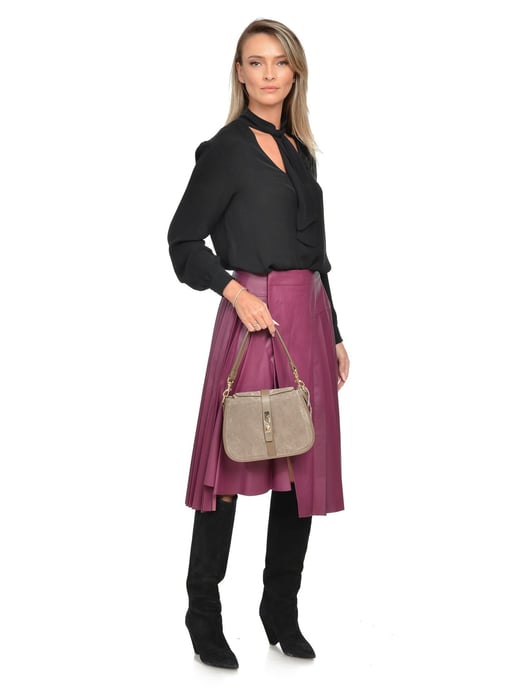 Isabella Rhea Beige Rindsledertasche - Image 5