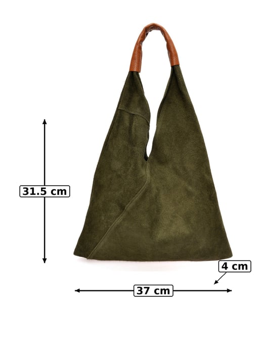 Anna Luchini Grün Rindsledertasche - Image 6