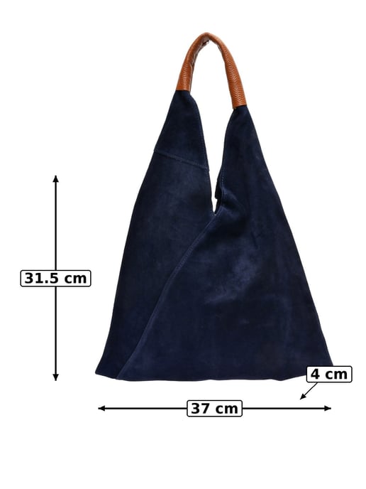 Anna Luchini Blau Rindsledertasche - Image 6