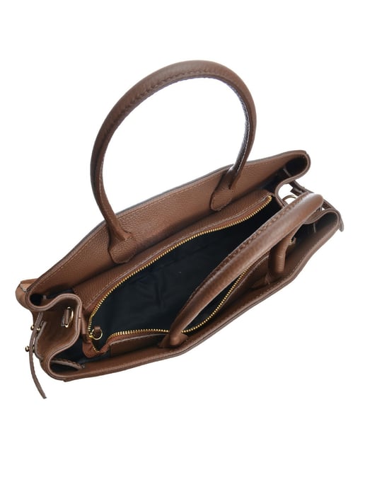 Isabella Rhea Kastanienbraun Rindsledertasche - Image 4