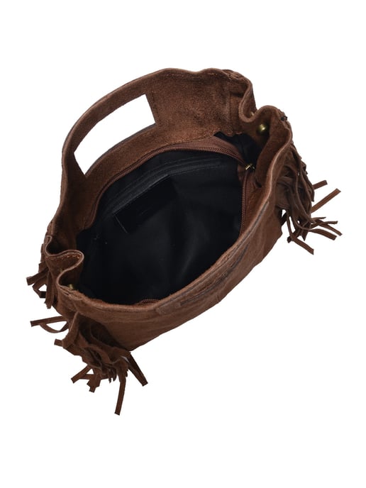 Anna Luchini Kastanienbraun Rindsledertasche - Image 4