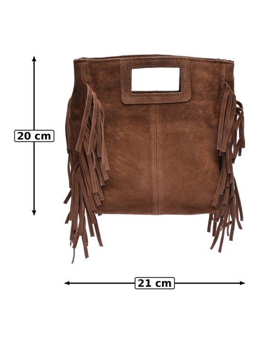 Anna Luchini Kastanienbraun Rindsledertasche - Image 5