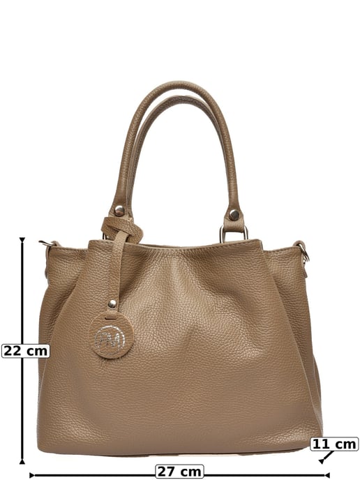 Roberta M Beige Rindsledertasche - Image 6