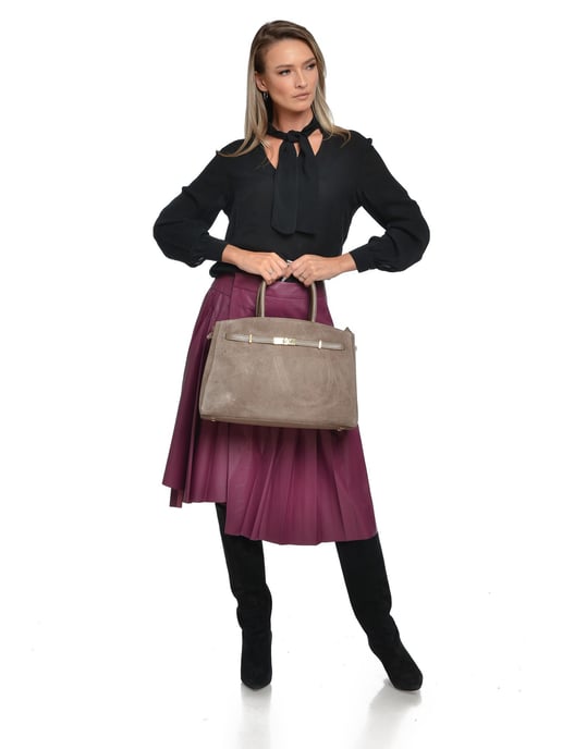 Isabella Rhea Beige Rindsledertasche - Image 5