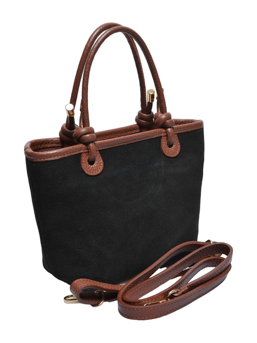 Luisa Vannini SCHWARZ Rindsledertasche - Image 2