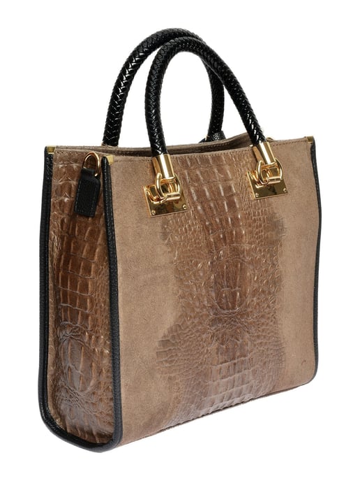 Roberta M Beige Rindsledertasche - Image 2