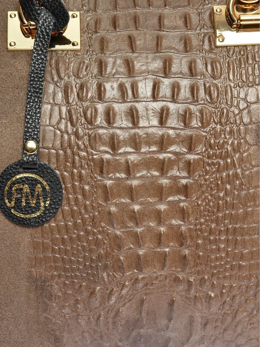 Roberta M Beige Rindsledertasche - Image 3