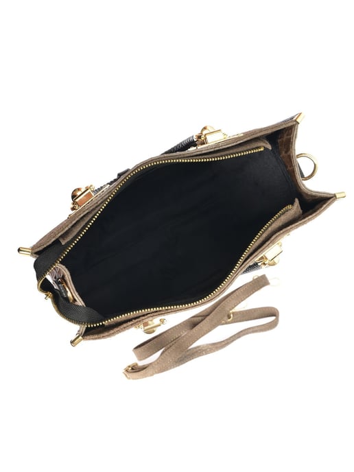 Roberta M Beige Rindsledertasche - Image 4