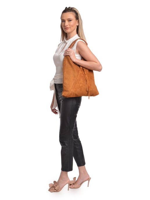 Anna Luchini Braun Rindsledertasche - Image 5
