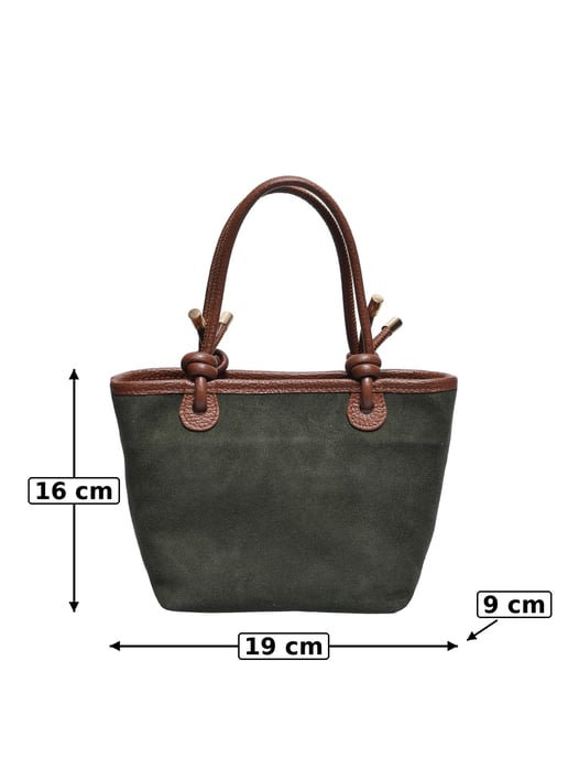 Luisa Vannini Grün Rindsledertasche - Image 5