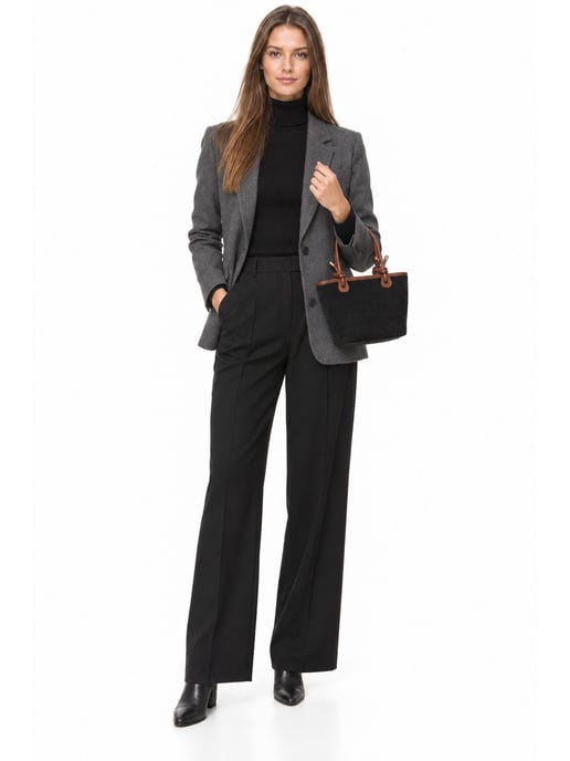 Luisa Vannini SCHWARZ Rindsledertasche - Image 6