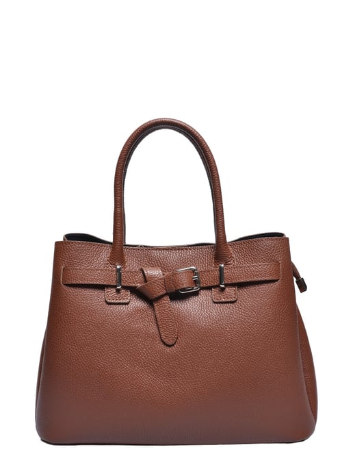 Anna Luchini Kastanienbraun Rindsledertasche - Image 1