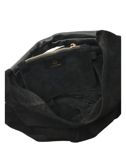Anna Luchini Schwarz Rindsledertasche - Image 4
