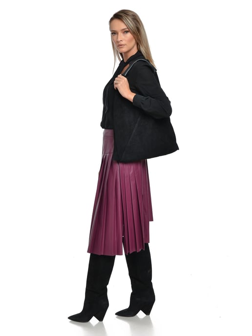 Anna Luchini Schwarz Rindsledertasche - Image 5