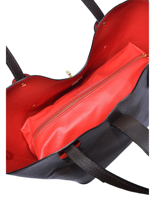 Isabella Rhea Kastanienbraun Rindsledertasche - Image 4
