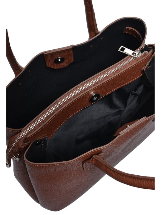 Anna Luchini Kastanienbraun Rindsledertasche - Image 4