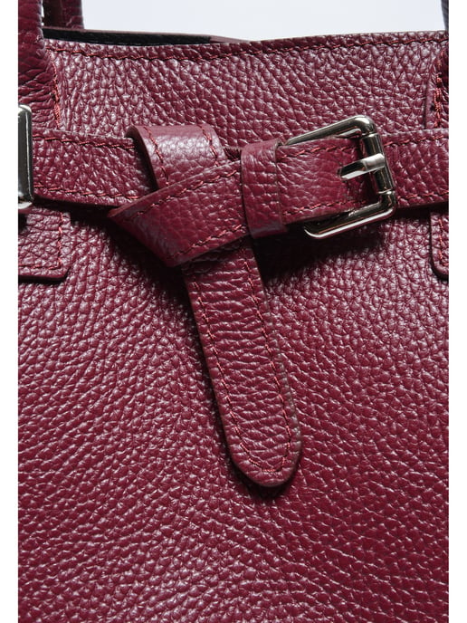 Anna Luchini Weinfarbe Rindsledertasche - Image 3