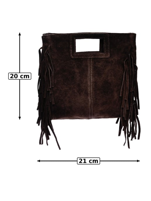 Anna Luchini Kastanienbraun Rindsledertasche - Image 6
