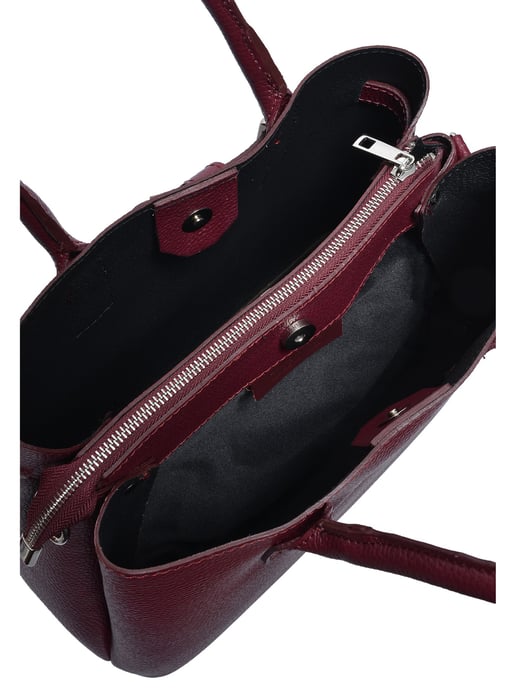 Anna Luchini Weinfarbe Rindsledertasche - Image 4